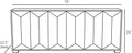 ARTERIORS SAPPHIRE CREDENZA - Cabinets & Bar