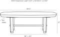 ARTERIORS PEMBROKE DINING TABLE - Side