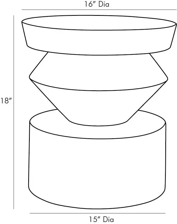 ARTERIORS UMA ACCENT TABLE - Side