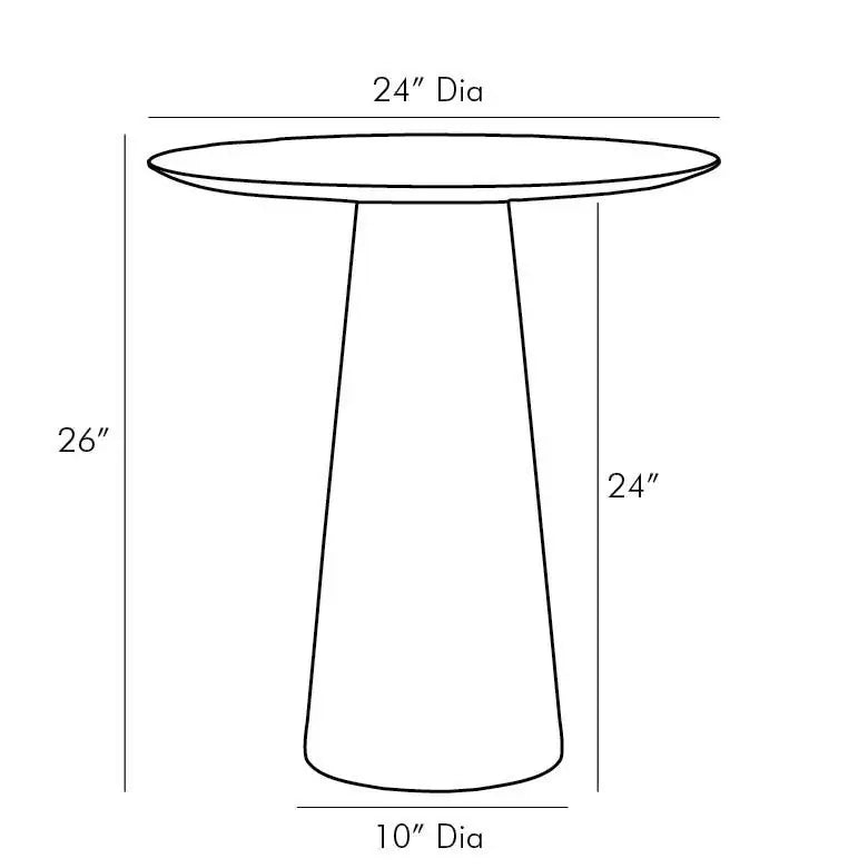 ARTERIORS THEODORE END TABLE - Side