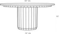 ARTERIORS REID DINING TABLE - Side