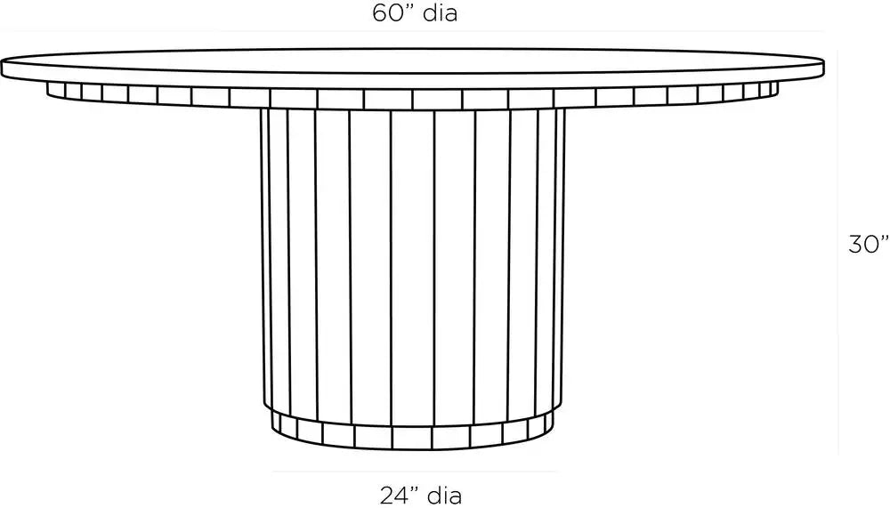 ARTERIORS REID DINING TABLE - Side