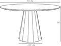 ARTERIORS RINNY DINING TABLE - Side