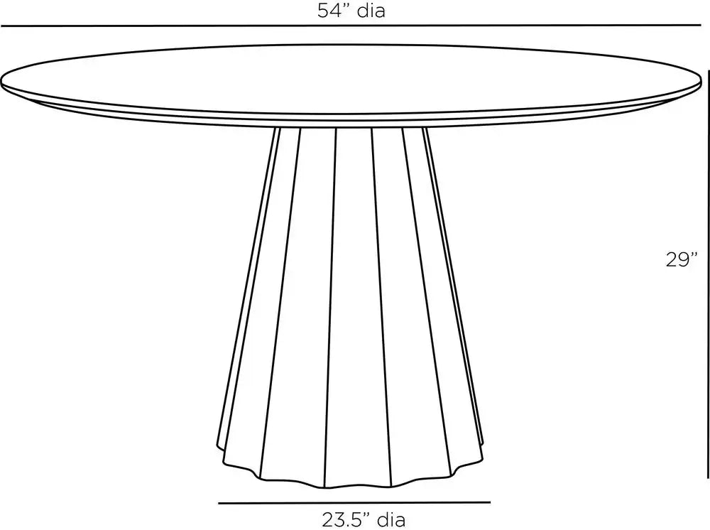 ARTERIORS RINNY DINING TABLE - Side