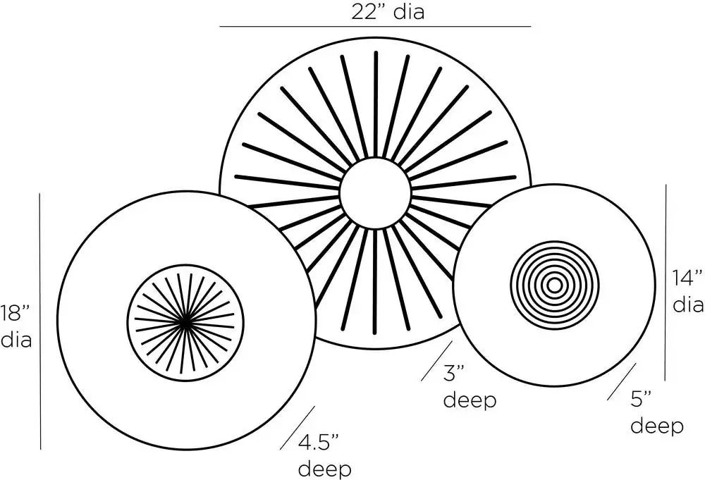 ARTERIORS RHODES WALL PLAQUES - Decorative Accents