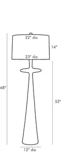 ARTERIORS PUTNEY FLOOR LAMP - Table
