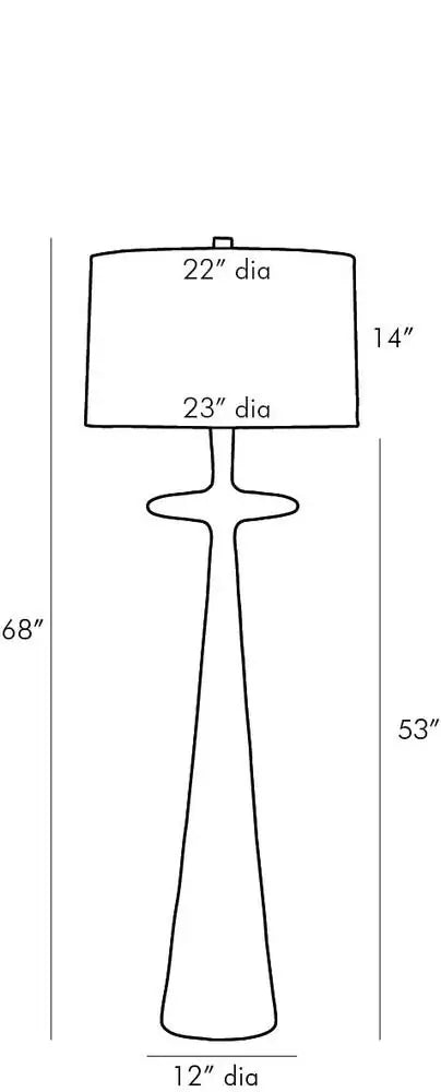 ARTERIORS PUTNEY FLOOR LAMP - Table