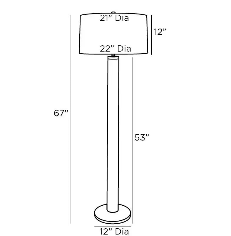 ARTERIORS RUSSEL FLOOR LAMP - Table