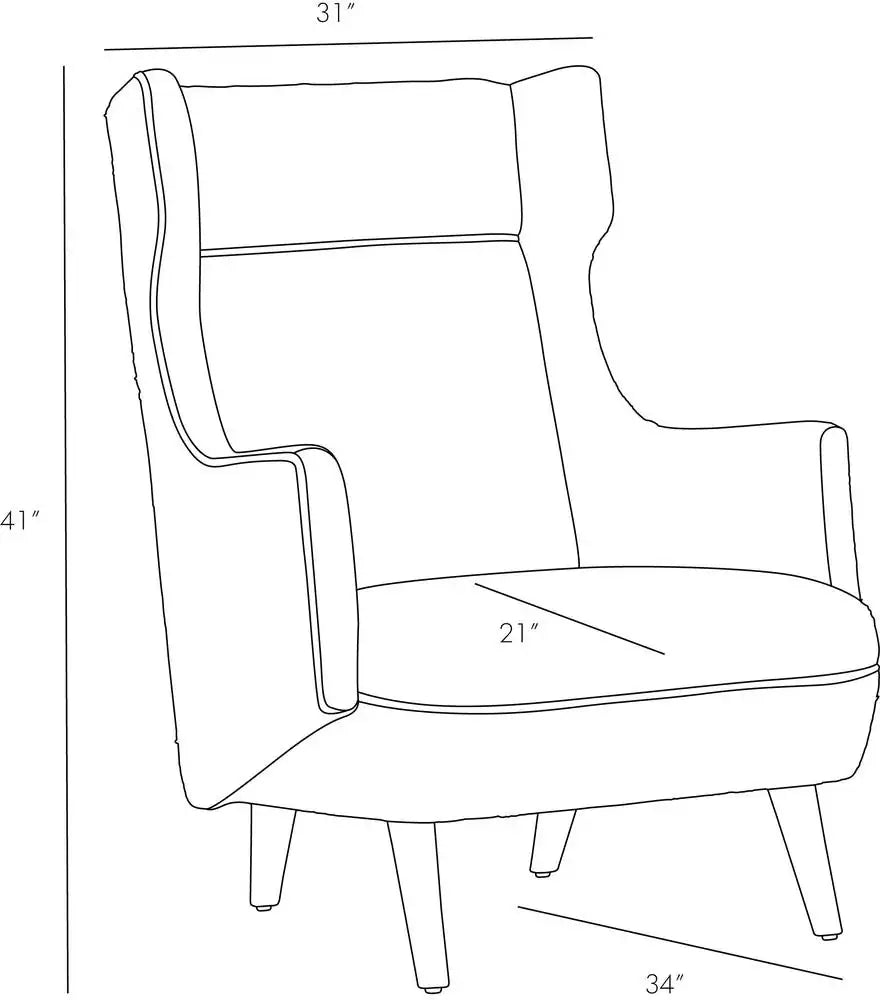 ARTERIORS, BUDELLI WING CHAIR, LOUNGE