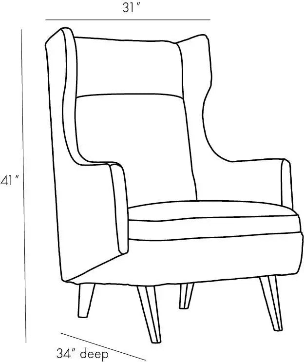 ARTERIORS, BUDELLI WING CHAIR, LOUNGE