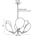 ARTERIORS, SAVO CHANDELIER, CHANDELIER LIGHT