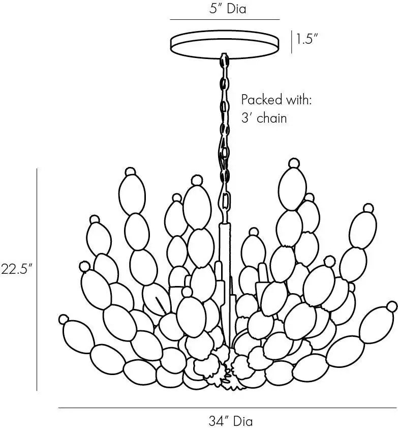 ARTERIORS, INDI CHANDELIER, CHANDELIER LIGHT