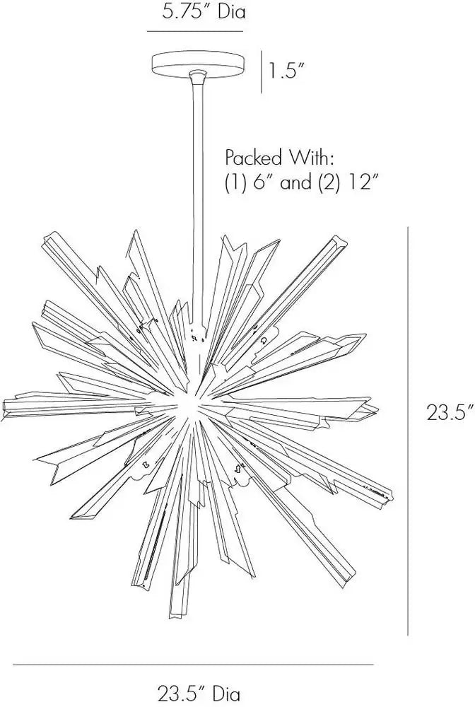 ARTERIORS, WALDORF CHANDELIER, CHANDELIER LIGHT