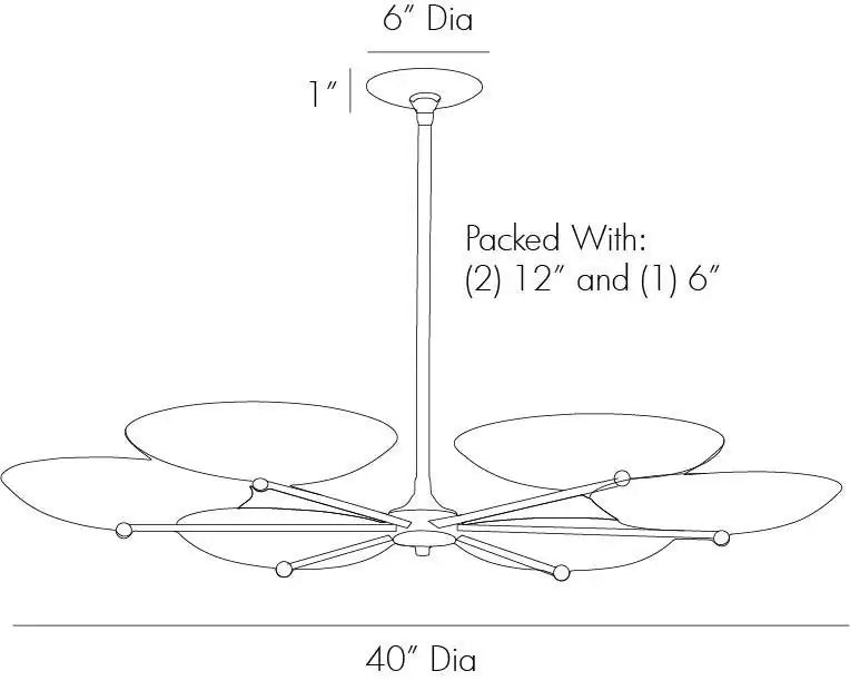 ARTERIORS, GRIFFITH CHANDELIER, CHANDELIER LIGHT