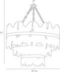 ARTERIORS, MILLIE CHANDELIER, CHANDELIER LIGHT