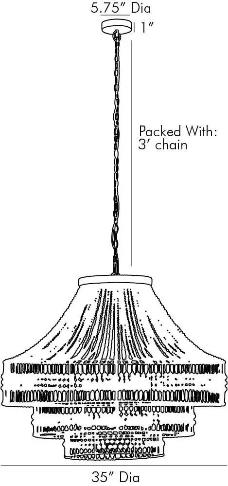 ARTERIORS, TULANE CHANDELIER, CHANDELIER LIGHT