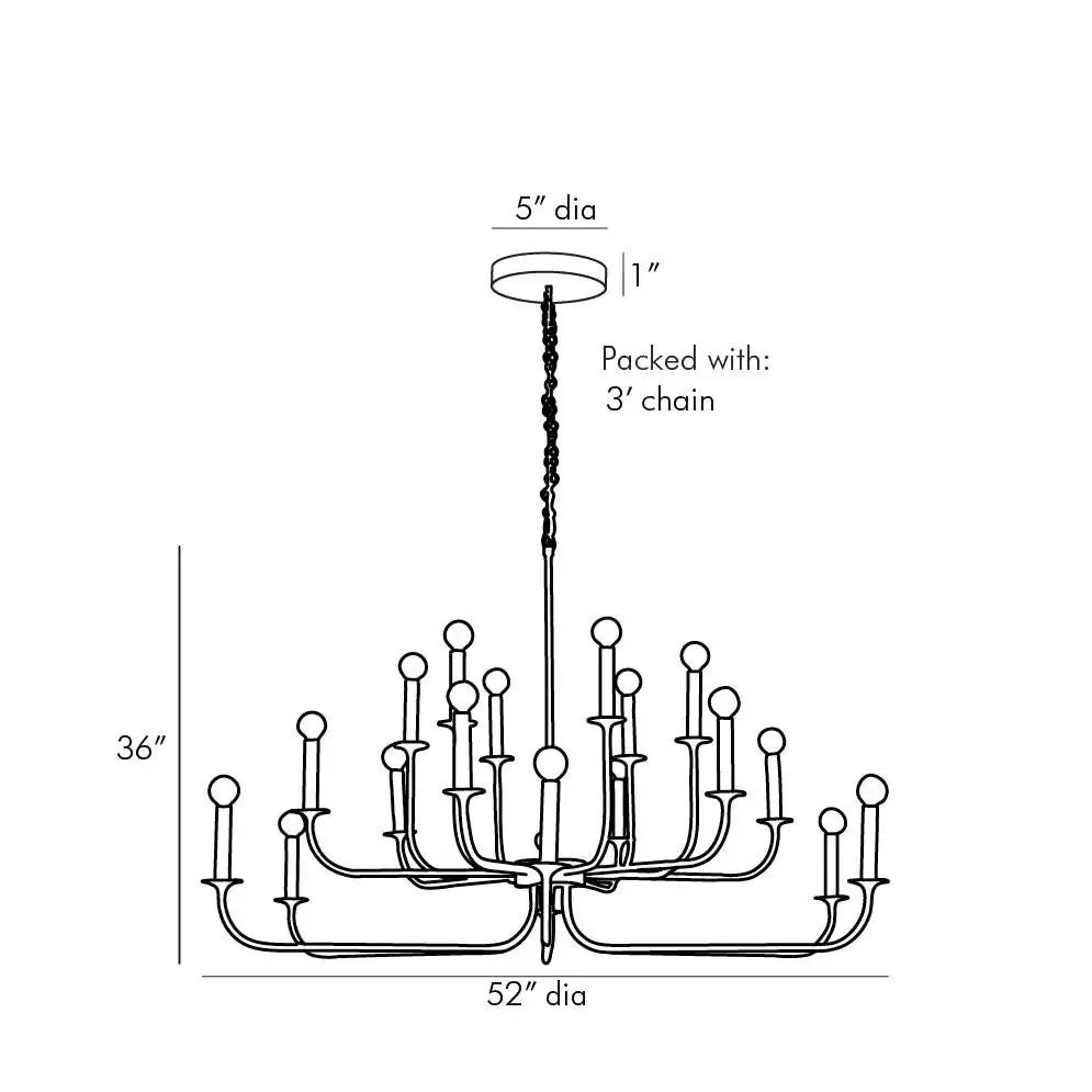 ARTERIORS, BRECK CHANDELIER, CHANDELIER LIGHT