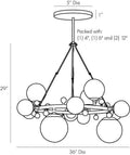 ARTERIORS, TROON ROUND CHANDELIER, CHANDELIER LIGHT