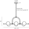 ARTERIORS, HARRISON LINEAR CHANDELIER, CHANDELIER LIGHT