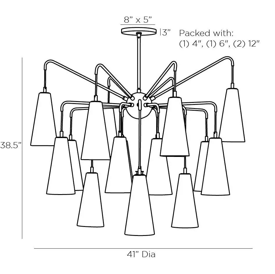 ARTERIORS, MIKA CHANDELIER, CHANDELIER LIGHT