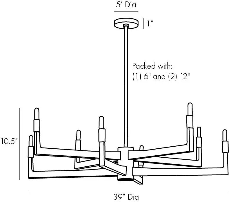 ARTERIORS, GRIFF CHANDELIER, CHANDELIER LIGHT
