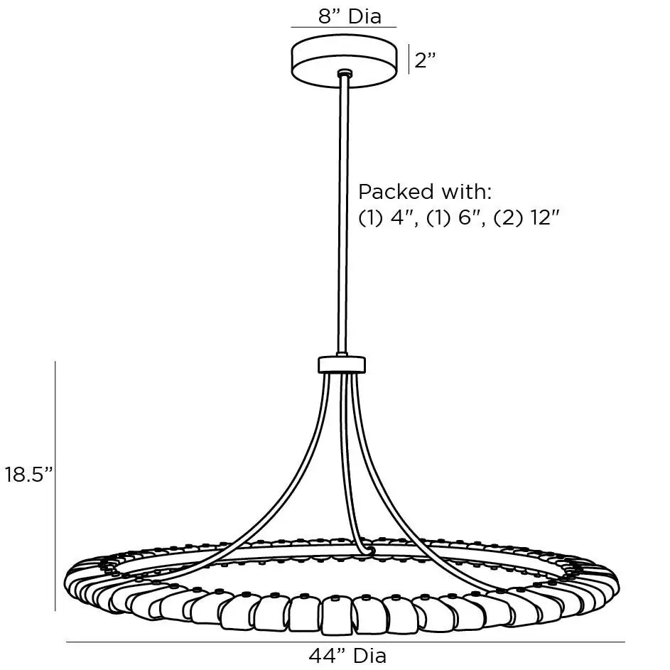 ARTERIORS, SANTORINI CHANDELIER, CHANDELIER LIGHT