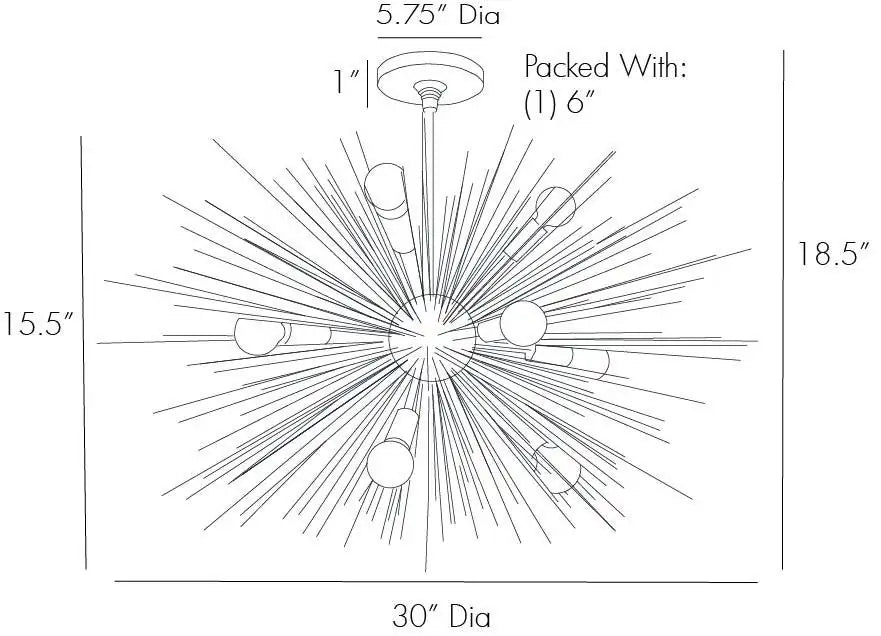 ARTERIORS, ZANADOO FIXED CHANDELIER, CHANDELIER LIGHT