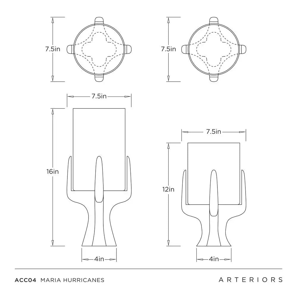 ARTERIORS MARIA HURRICANES - Decorative Accents