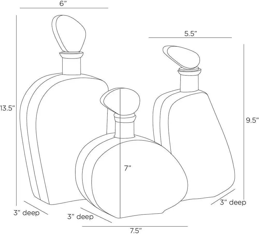 ARTERIORS CALHOUN DECANTERS - Decorative Accents