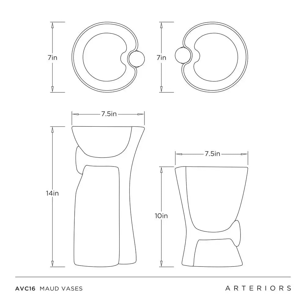 ARTERIORS MAUD VASES - Decorative Accents