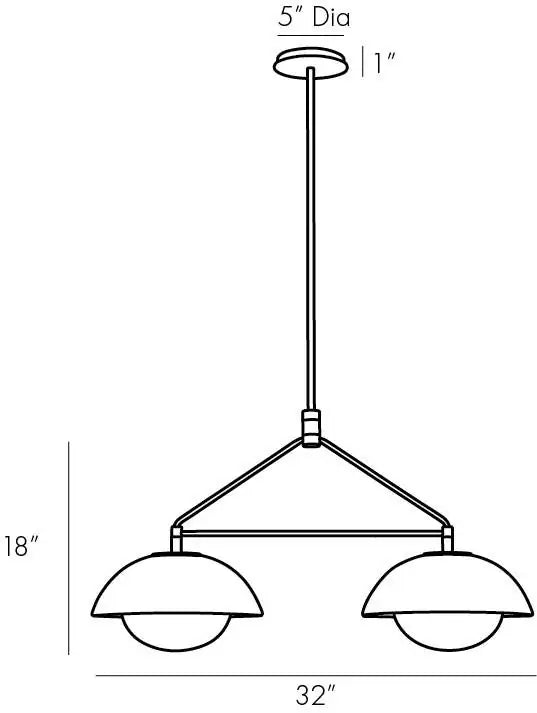 ARTERIORS, GLAZE LINEAR PENDANT, PENDANT LIGHT