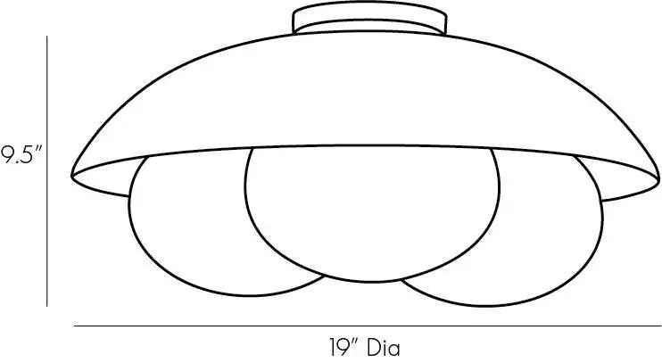 ARTERIORS, GLAZE FLUSH MOUNT, FLUSH MOUNT CEILING LIGHTS