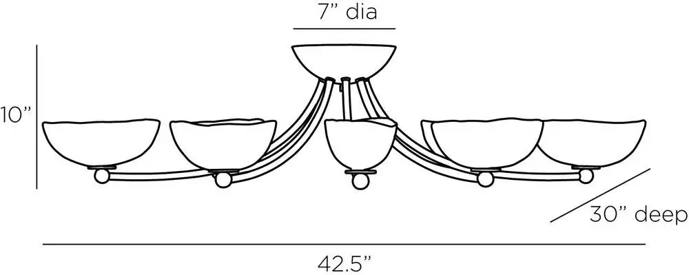 ARTERIORS, ZAMORA FLUSH MOUNT, FLUSH MOUNT CEILING LIGHTS
