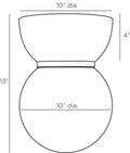 ARTERIORS, BRYN FLUSH MOUNT, FLUSH MOUNT CEILING LIGHTS