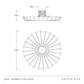 ARTERIORS, CHAMBERS FLUSH MOUNT, FLUSH MOUNT CEILING LIGHTS