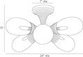 ARTERIORS, GISELLE FLUSH MOUNT, FLUSH MOUNT CEILING LIGHTS