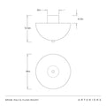ARTERIORS, MALTA FLUSH MOUNT, FLUSH MOUNT CEILING LIGHTS