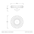 ARTERIORS, CAMELLA FLUSH MOUNT, FLUSH MOUNT CEILING LIGHTS