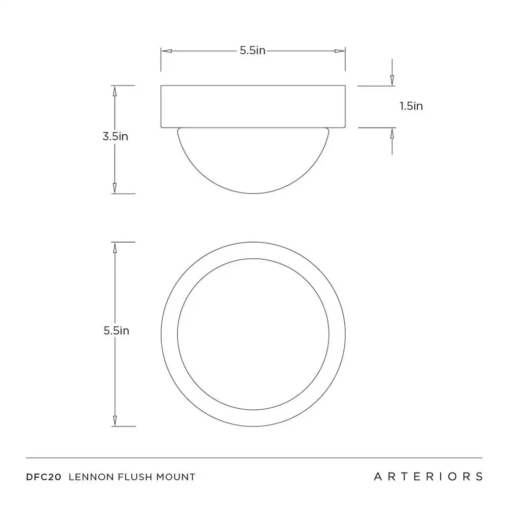 ARTERIORS, LENNON FLUSH MOUNT, FLUSH MOUNT CEILING LIGHTS