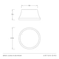 ARTERIORS, LOUISA FLUSH MOUNT, FLUSH MOUNT CEILING LIGHTS