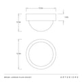 ARTERIORS, LENNON FLUSH MOUNT, FLUSH MOUNT CEILING LIGHTS