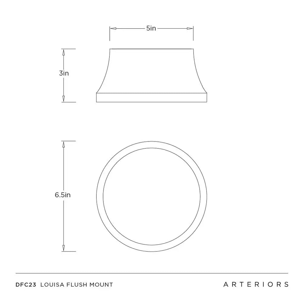 ARTERIORS, LOUISA FLUSH MOUNT, FLUSH MOUNT CEILING LIGHTS