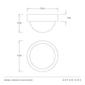ARTERIORS, LENNON FLUSH MOUNT, FLUSH MOUNT CEILING LIGHTS