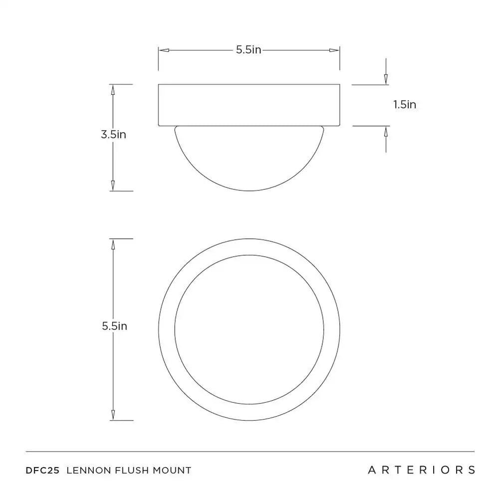 ARTERIORS, LENNON FLUSH MOUNT, FLUSH MOUNT CEILING LIGHTS