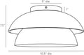 ARTERIORS, AMANI FLUSH MOUNT, FLUSH MOUNT CEILING LIGHTS