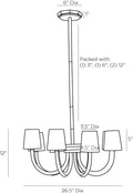 ARTERIORS, GAETANO CHANDELIER, CHANDELIER LIGHT