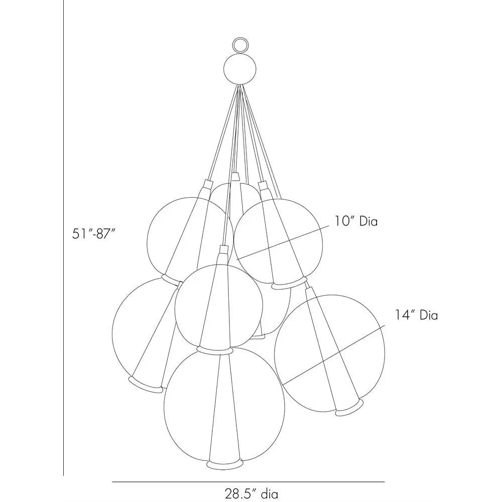 ARTERIORS, CAVIAR ADJUSTABLE CLUSTER, CHANDELIER LIGHT
