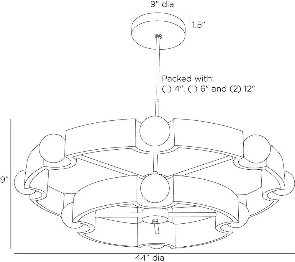 ARTERIORS, HANS CHANDELIER, CHANDELIER LIGHT