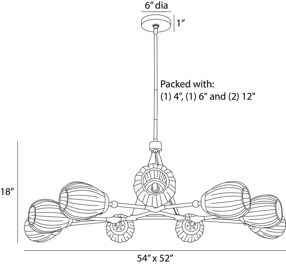 ARTERIORS, SMYTH ROUND CHANDELIER, CHANDELIER LIGHT