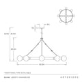 ARTERIORS, LIBERTY CHANDELIER, CHANDELIER LIGHT